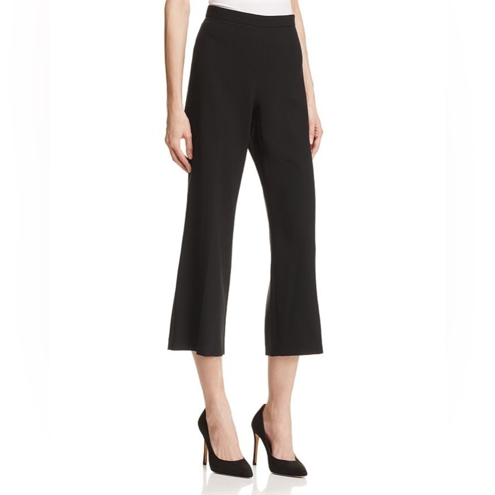 Theory Black Laleenka Admiral Crepe Cropped Pants Size 10